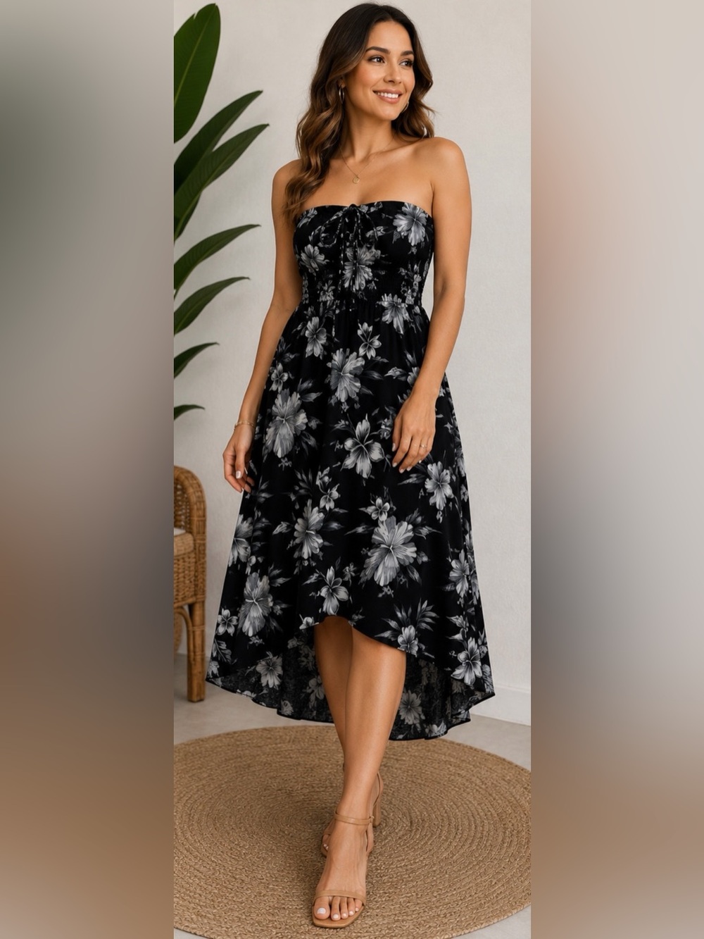 Hawaii Hangover High Low Midi Dress Sz Small